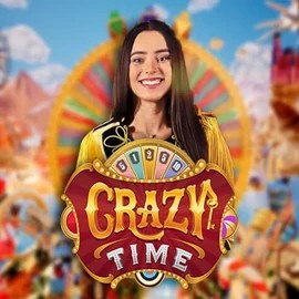 Live Casino logo of Crazy Time from Evolution at Fortune Casino