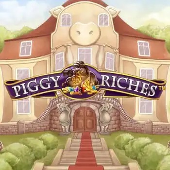 Slots logo of Piggy Riches from NetEnt at Fortune Casino