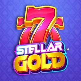 Stellar Gold slot logo by Snowborn Games at Fortune Casino