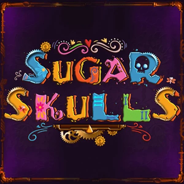 Sugar Skulls slot logo by Booming Games at Fortune Casino